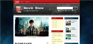 Movie Show Blogger Template, movies and films related quality blogger template