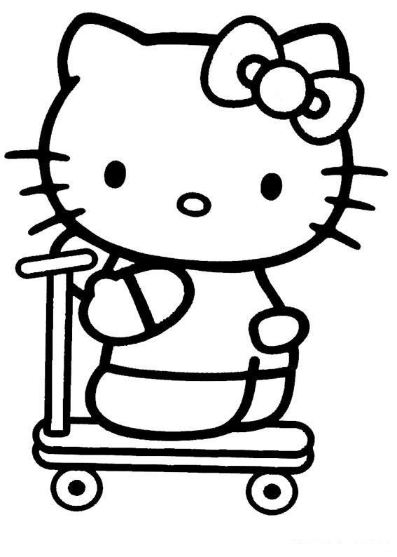smart hello kitty coloring pages - photo #5