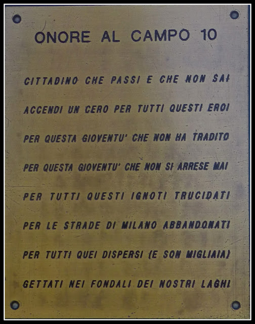 Onore al Campo 10 - Cimitero Maggiore Milano