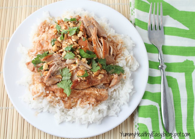 Easy Slow Cooker Thai Chicken