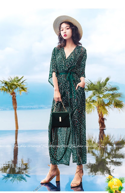 Váy maxi đi biển M637 Vay maxi di bien M637