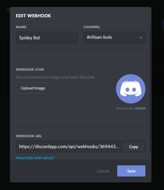Alternatif hook, Auto Post Postingan Wordpres di Channel Discord