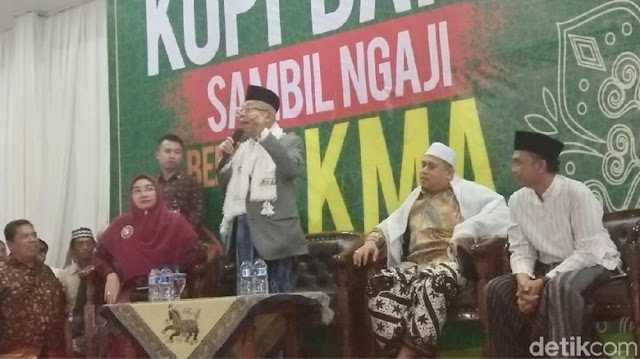 Ma'ruf Amin: Saya dan Jokowi Harus Menang, Kalau Tak Menang Innalillahi