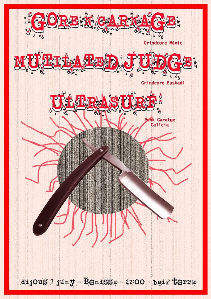 RUIDO NOISE GORE AND CARNAGE, MUTILATED JUDGE & ULTRASURF (PADEL