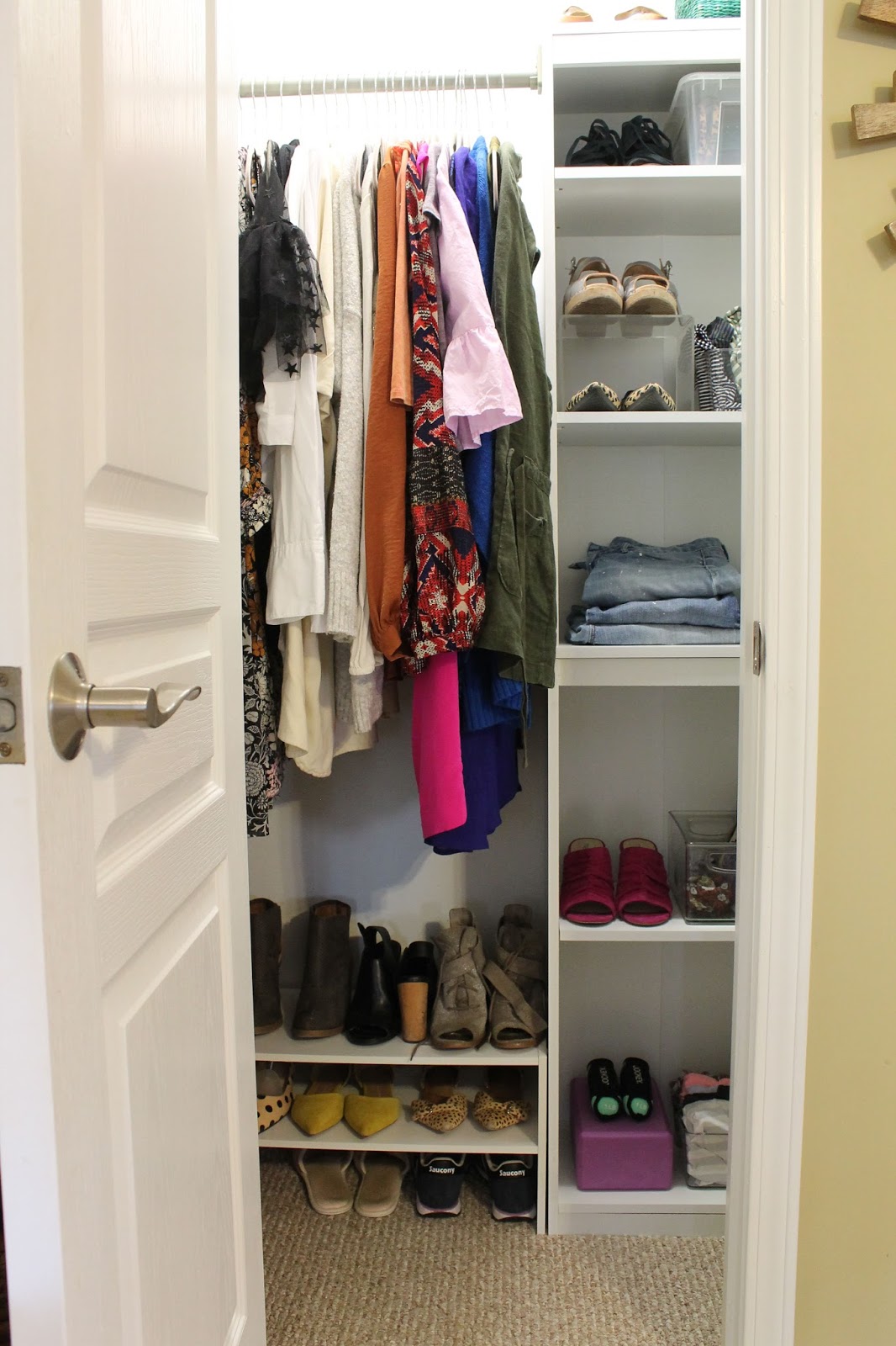 This DIYer Used a Target Bookcase to Create a Custom Closet Organizer
