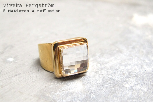 Bague retro cristal Viveka Bergström