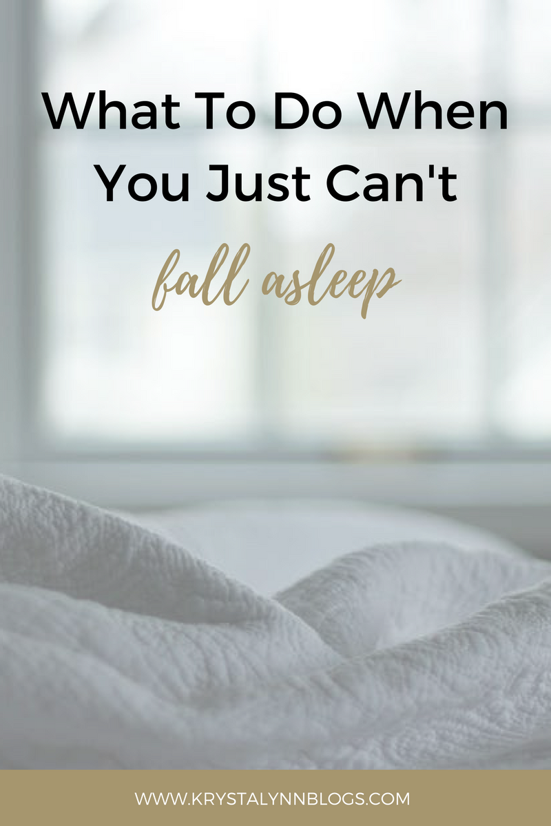 What to Do When You Just Can't Fall Asleep