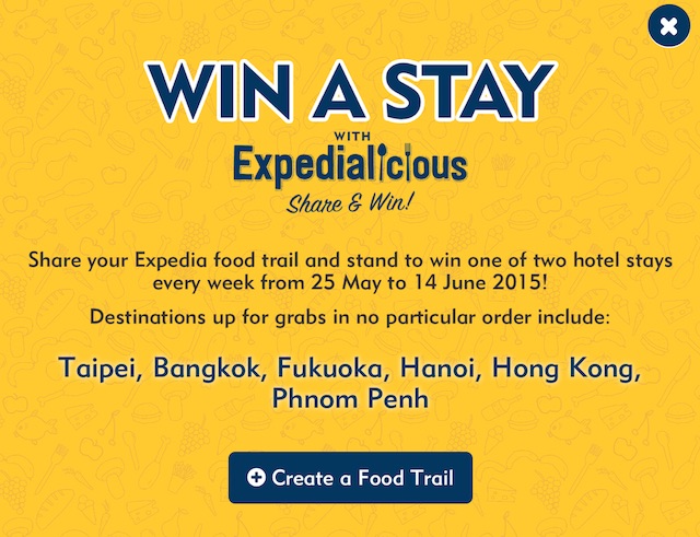Create Your Own Expedialicious Food Trail & Win Hotel Stays !