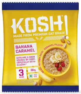 KOSH - Banana Caramel -Sweet Instant Oats KOSH - Banana Caramel -Sweet Instant Oats
