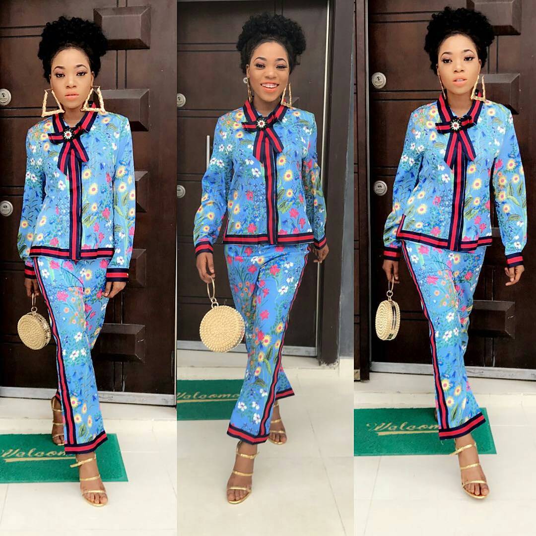 ankara jacket and trouser for ladies
