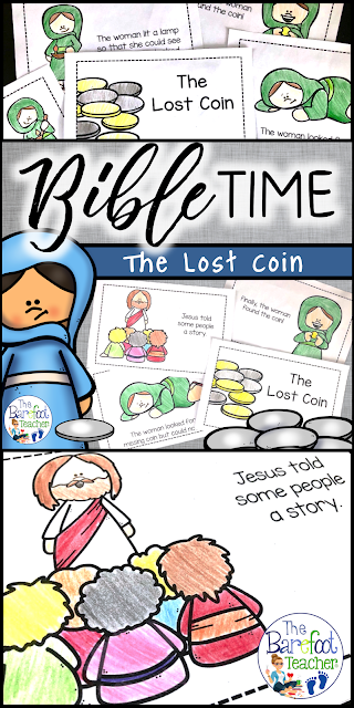 Learn about the parable of The Lost Coin with this Bible faith based emergent reader. Created with preschool, Kindergarten, and First grade in mind, it is packed with sight words and simple sentences so kids can learn about the Bible on their own level! This reader is a perfect addition to go with the other activities and crafts you have planned for your lesson on Jesus.