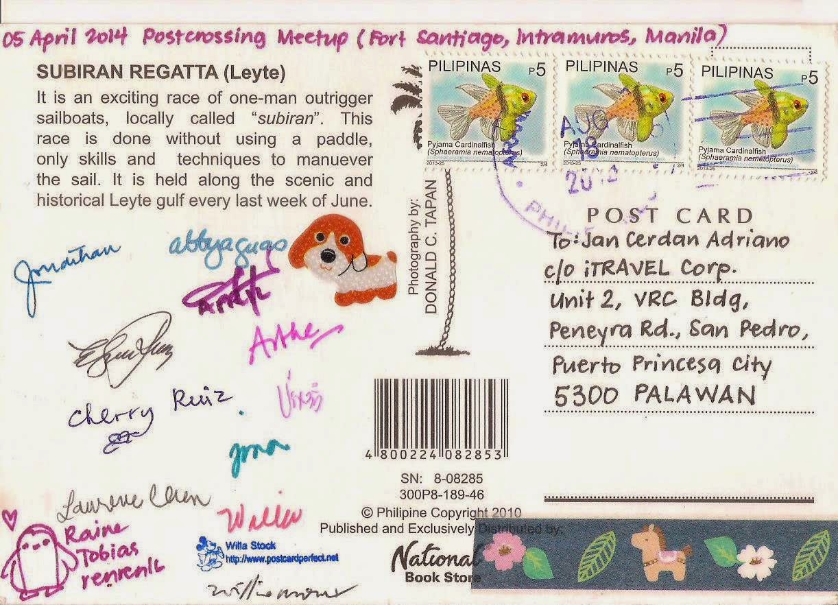 More POSTCARDS & STAMPS PHILIPPINES Fort Santiago, Manila MeetUp, 5 April 2014 (Card 2)