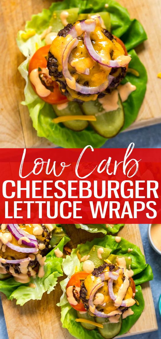 Low Carb Burger Lettuce Wraps with Special Sauce Recipe