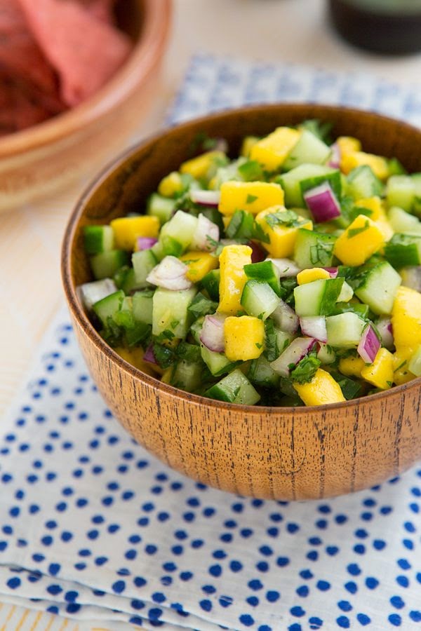 Cucumber Mango Salsa Healthy Food For Weight Loss!