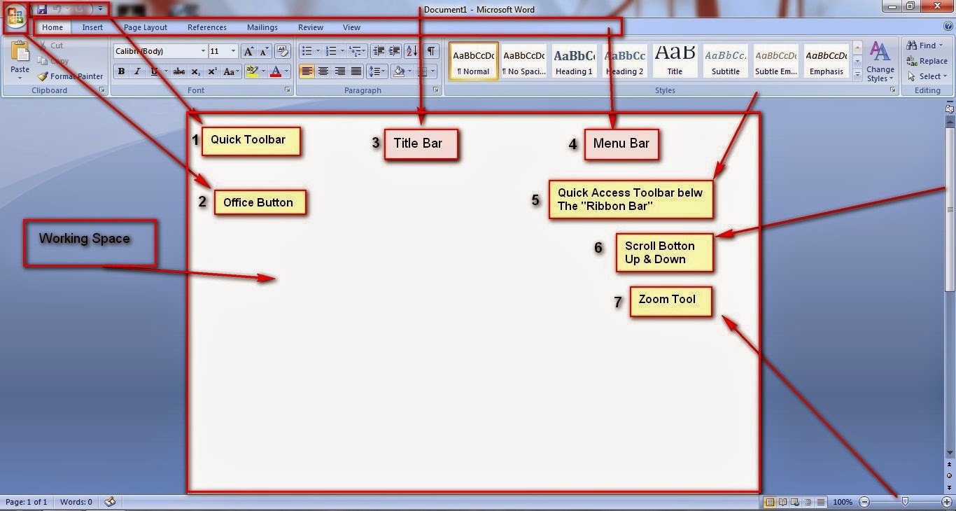 Microsoft Office Word 2007 Tutorial Basic Of Ms Word Techhelpzn