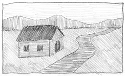 shading landscape hatching drawing simple easy drawings landscapes lines tonal pencil cool crosshatch technique artistic parallel spaced closely effects artprojectsforkids