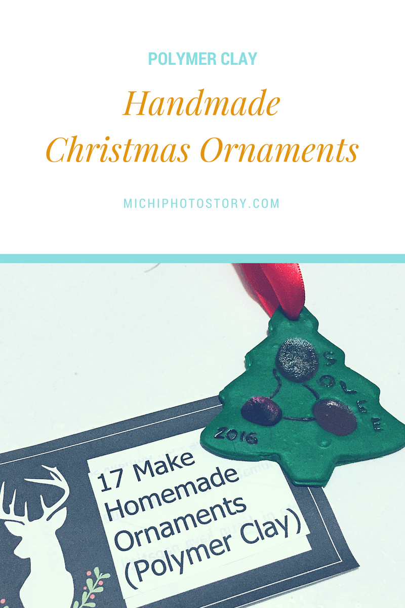 Michi Photostory How to Make Polymer Clay Christmas Ornaments
