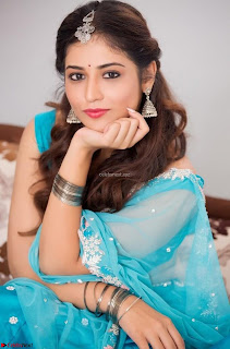 Marathi Actress Priyanka Jawalkar Sizzles In stunning Blue Half Saree ~  Exclusive 005
