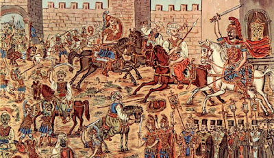 La Caída de Constantinopla en 1453 por Hatzimihail Caída de Constantinopla (1453)