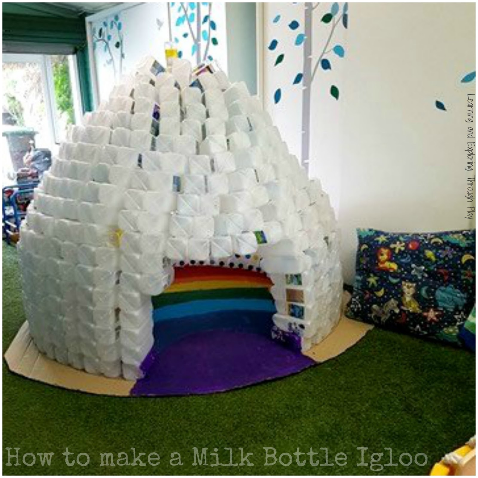 Learning and Exploring Through Play Milk Bottle Igloo