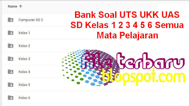 Bank Soal UTS UKK UAS SD Kelas 1 2 3 4 5 6 Semua Mata Pelajaran Download Bank Soal UTS UKK UAS SD Kelas 1 2 3 4 5 6 Semua Mata Pelajaran