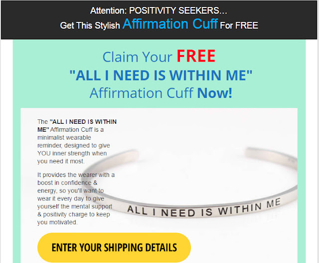Affirmation Cuff, All I Need Is Within Me Bracelet FREE