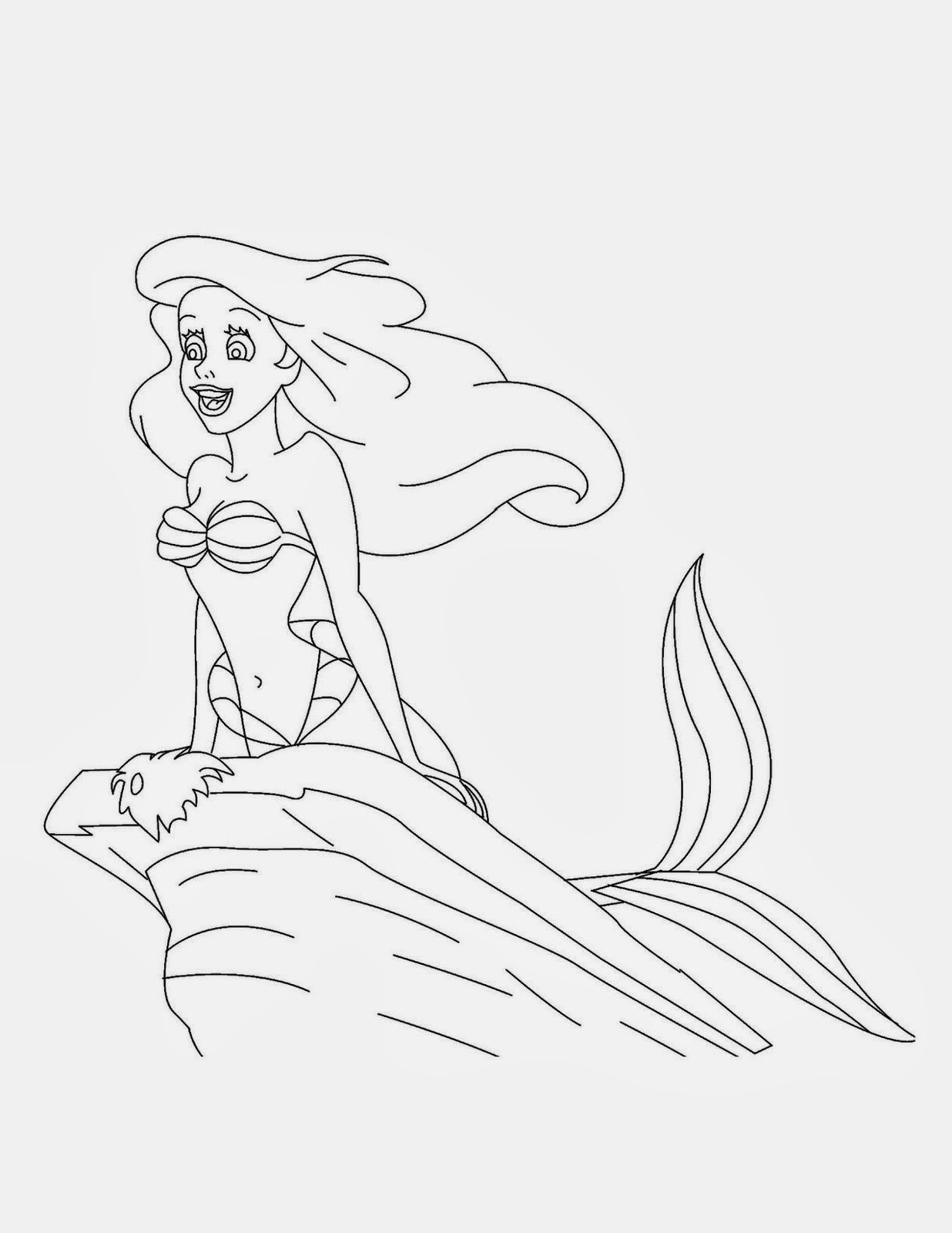Ariel the little mermaid printable coloring page filmprincesses.filminspector.com