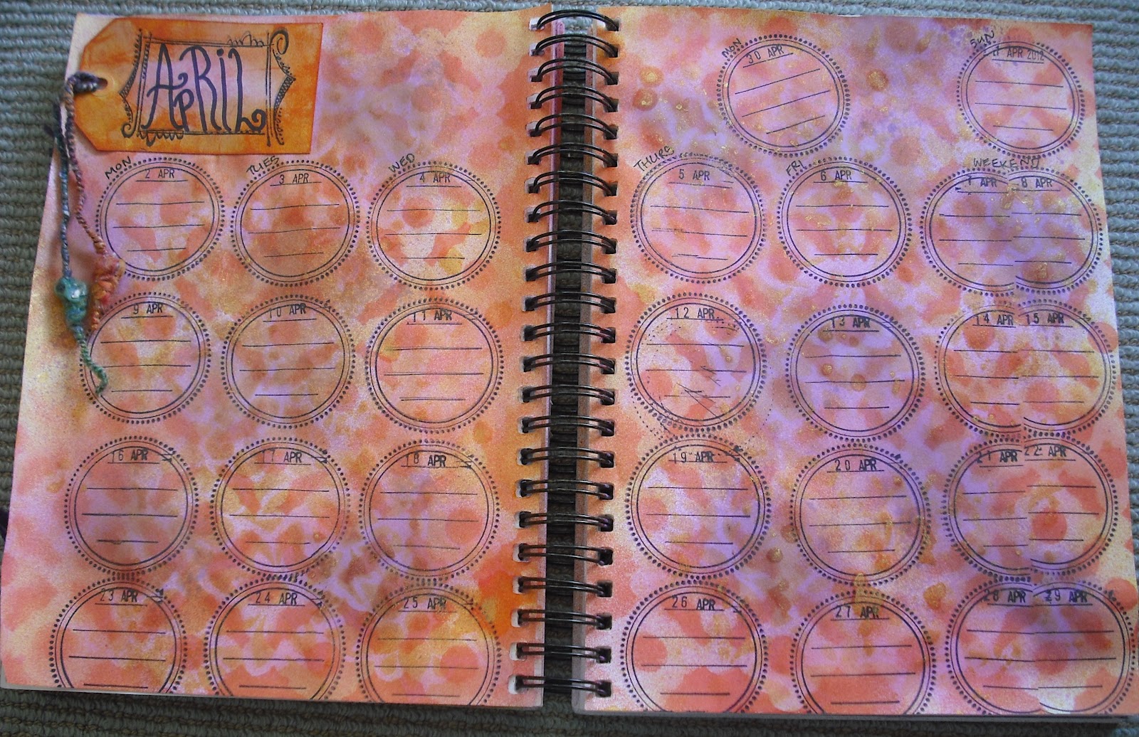 All Of Me Calendar Challenge April May