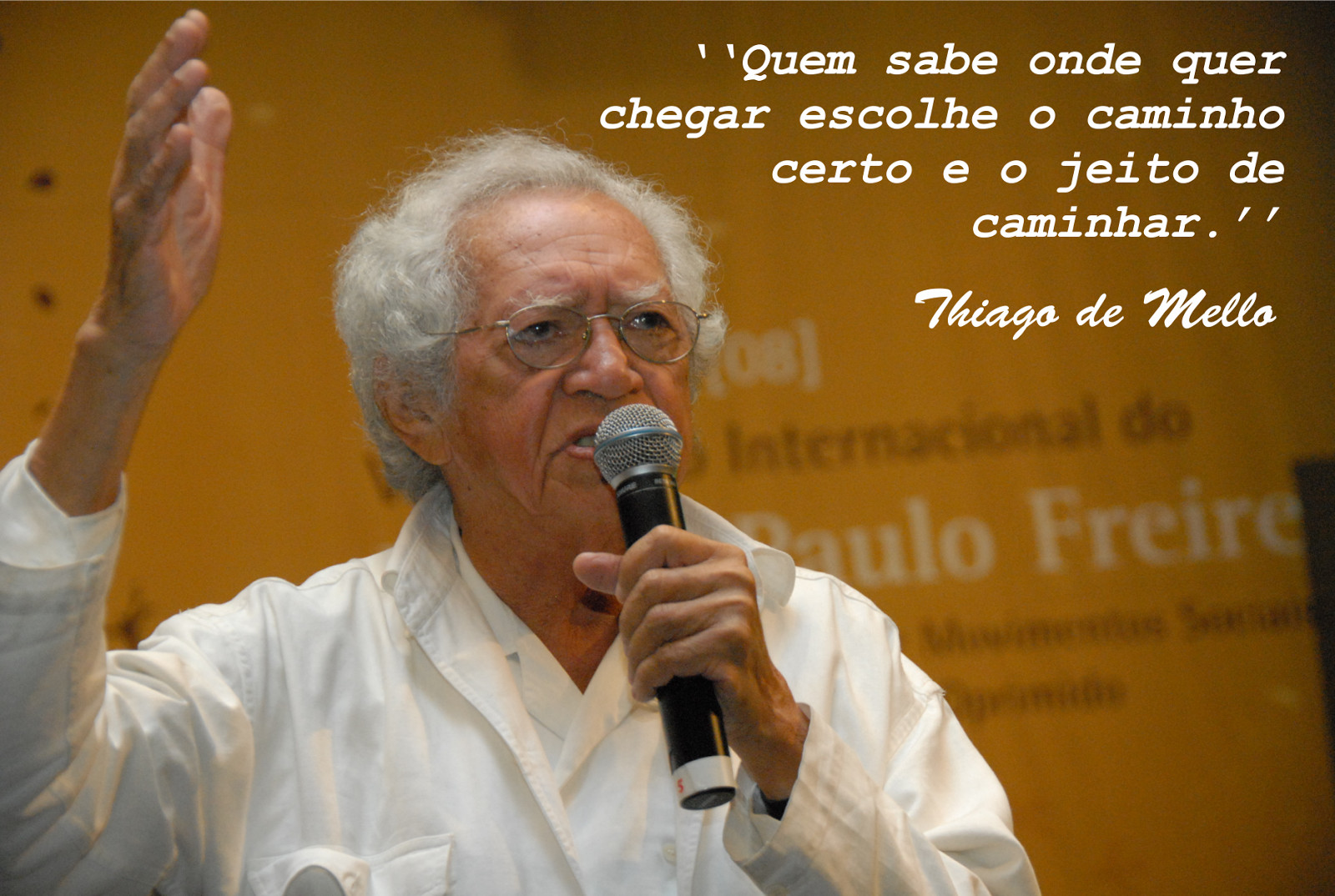 TRIBUNA DA INTERNET | Uma aula de cidadania, pelo poeta Thiago de Mello