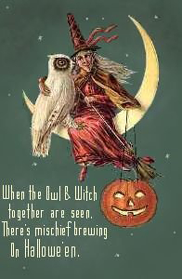 Creepy Vintage Halloween Cards ~ Vintage Everyday