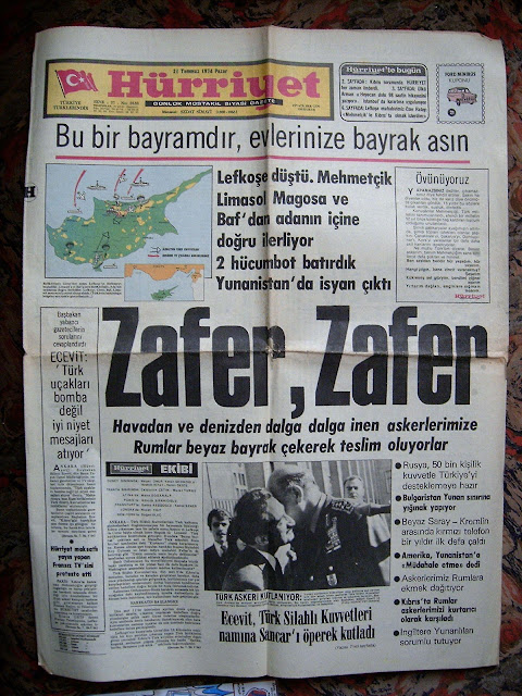 Kıbrıs Barış Harekatı Gazete Haberi