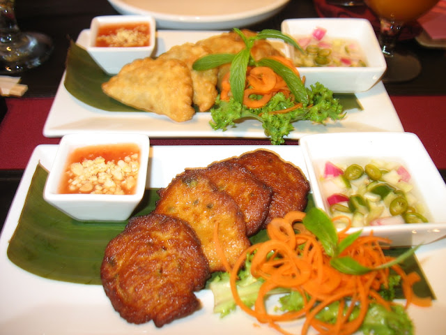 Thai style fish cakes at Golden Buddha!