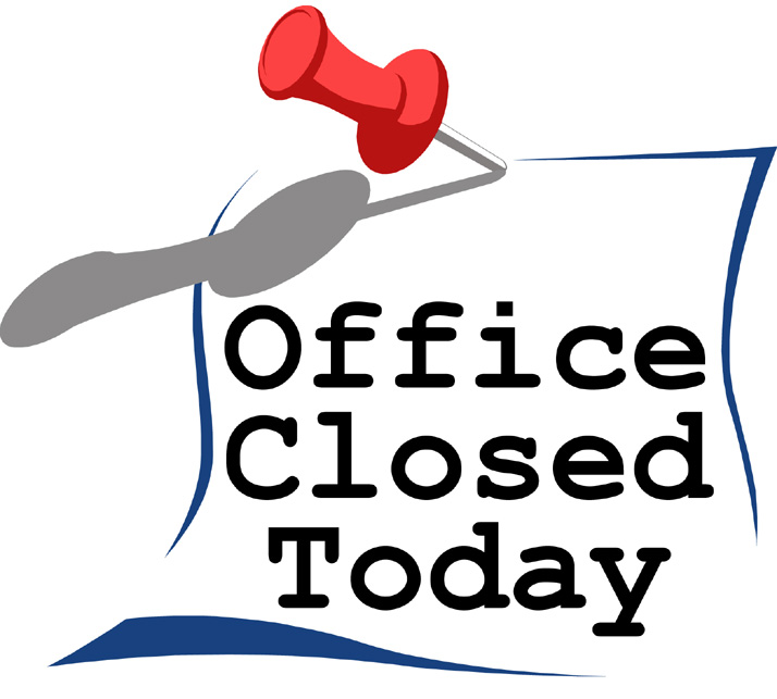 office closed clip art - photo #3