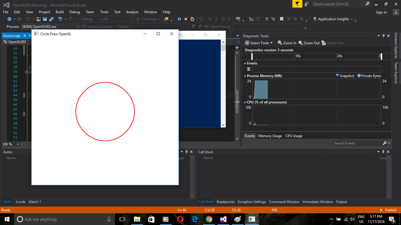 Opengl midpoint circle drawing algorithm