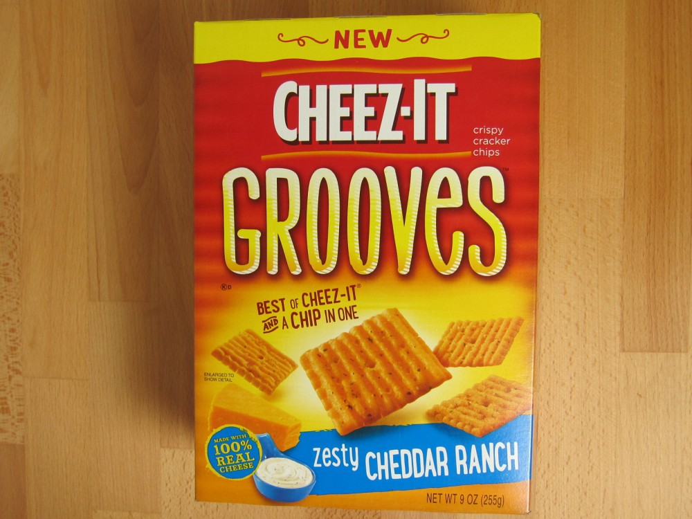 Review Cheddar Ranch Cheez It Grooves Crackers Brand Eating