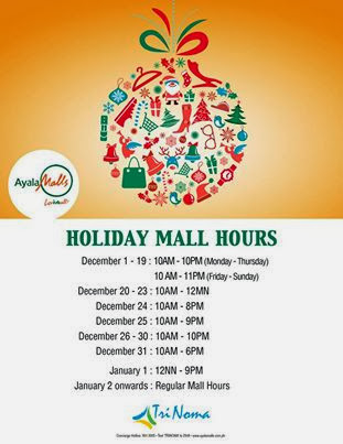 Manila Shopper: Major Malls & Theme Parks&#39; Holiday Schedule 2013
