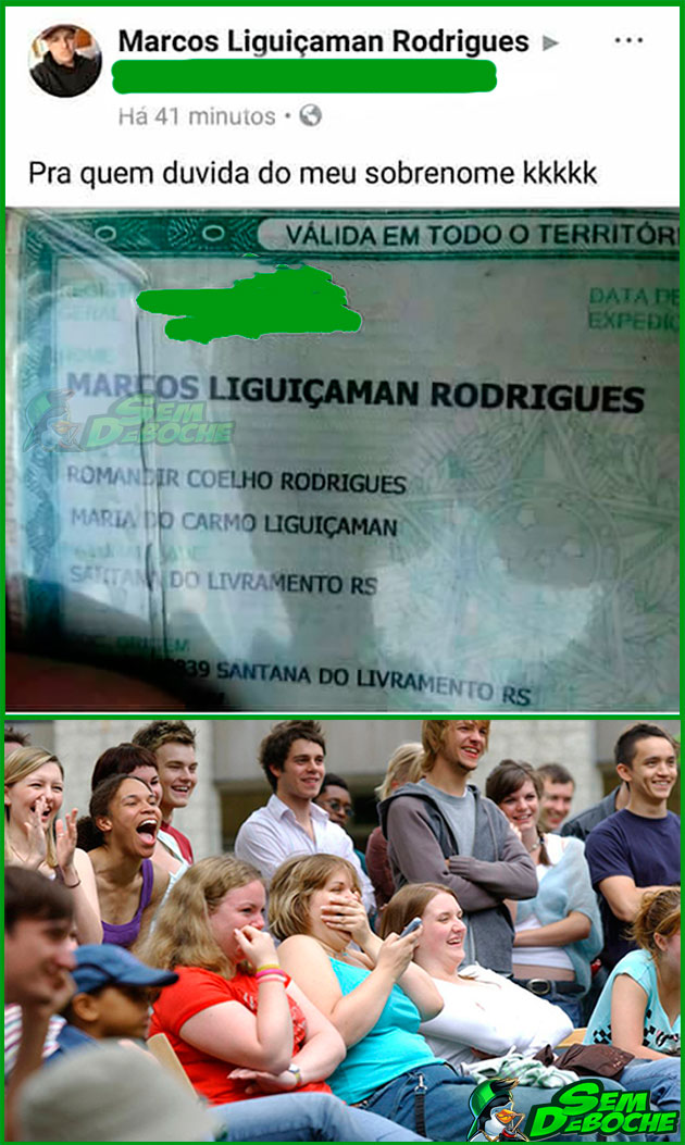 QUANDO VOCÊ FOR RECLAMAR DO SEU SOBRENOME, LEMBRE-SE DESSE CARA QUANDO VOCÊ FOR RECLAMAR DO SEU SOBRENOME, LEMBRE-SE DESSE CARA