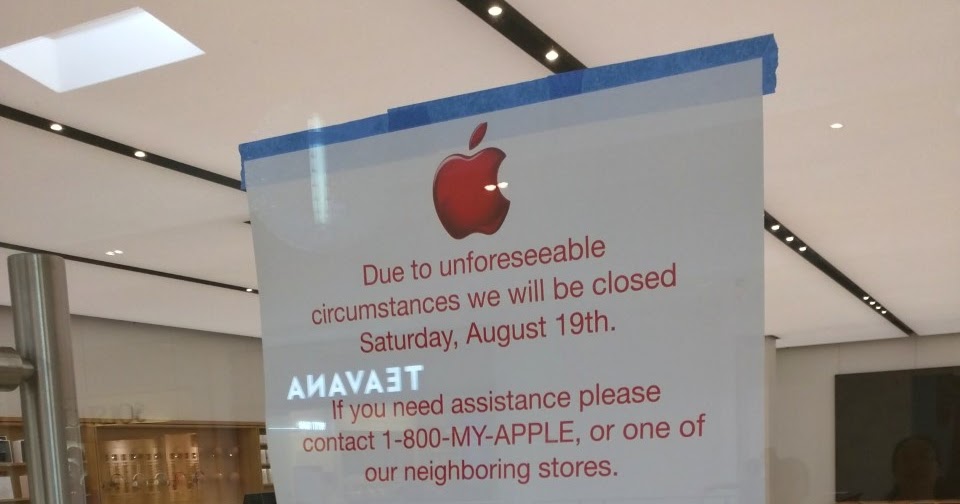 Robert Dyer Bethesda Row Apple Store closed Saturday for