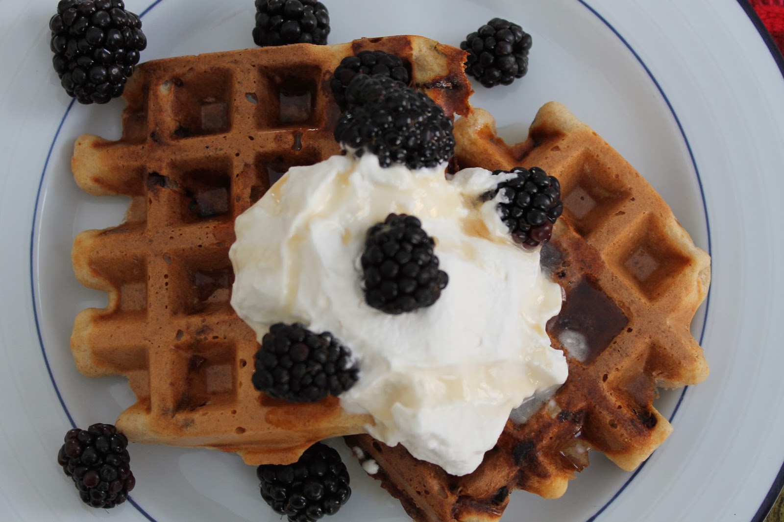 Life on Food Chocolate Chip Waffles for Two