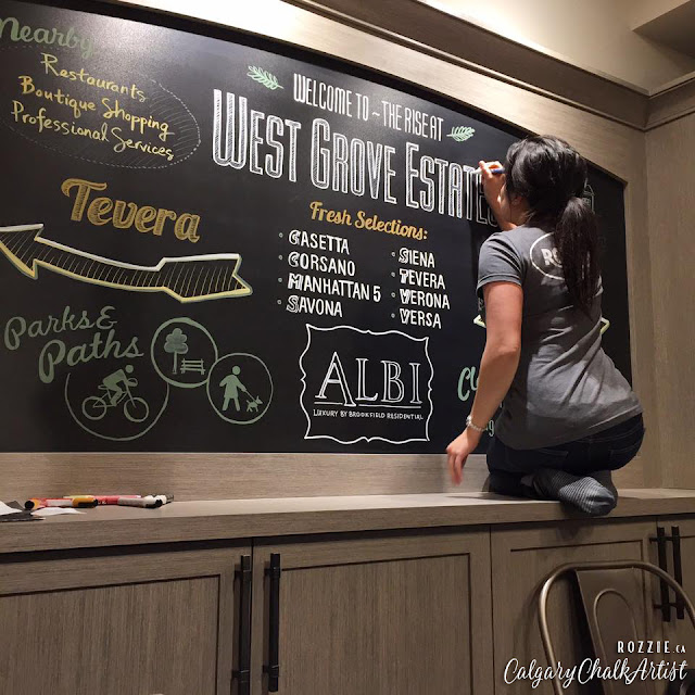 Rozzie Calgary Chalk Artist Calgary Chalkboards Update, Recent Work