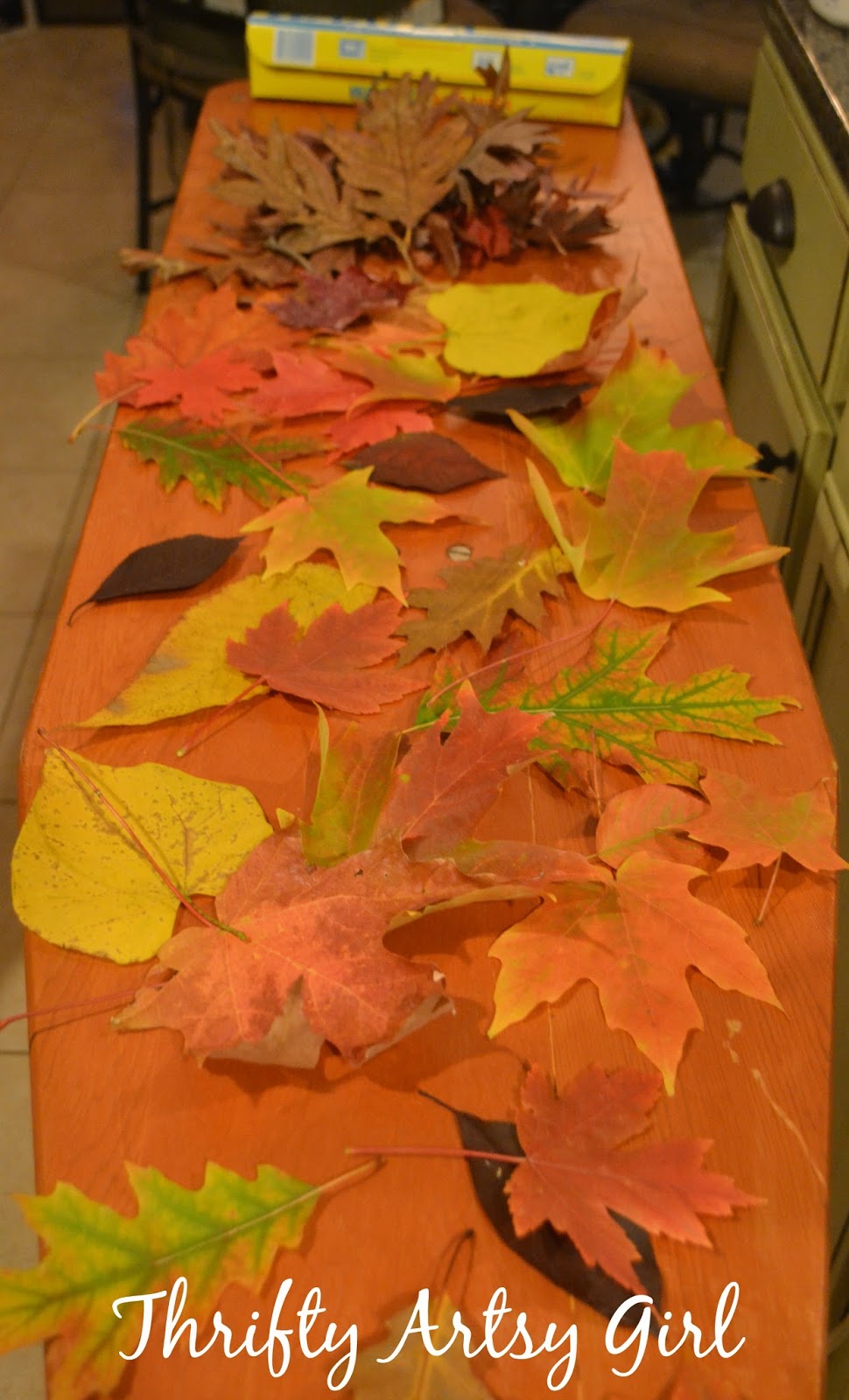Thrifty Artsy Girl How to Easily Preserve Fall Leaves with Wax Paper