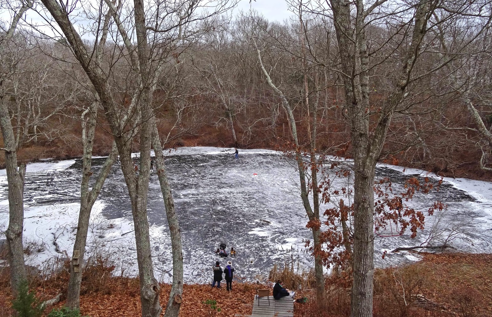 Joe's Retirement Blog Pond Hockey, Manomet, Plymouth, Massachusetts, USA