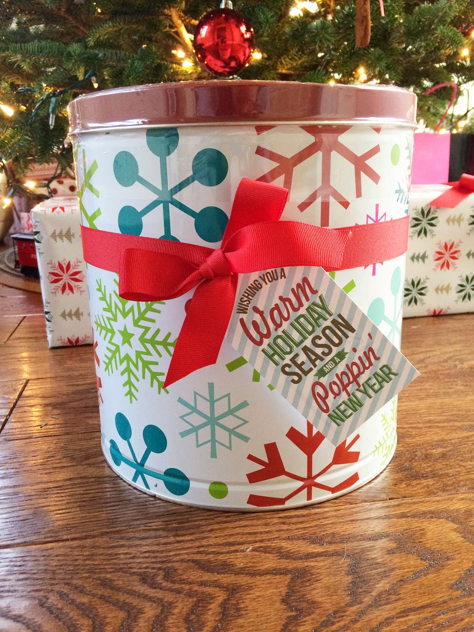 Nellie Design Free Printable Popcorn Holiday Gift Tag