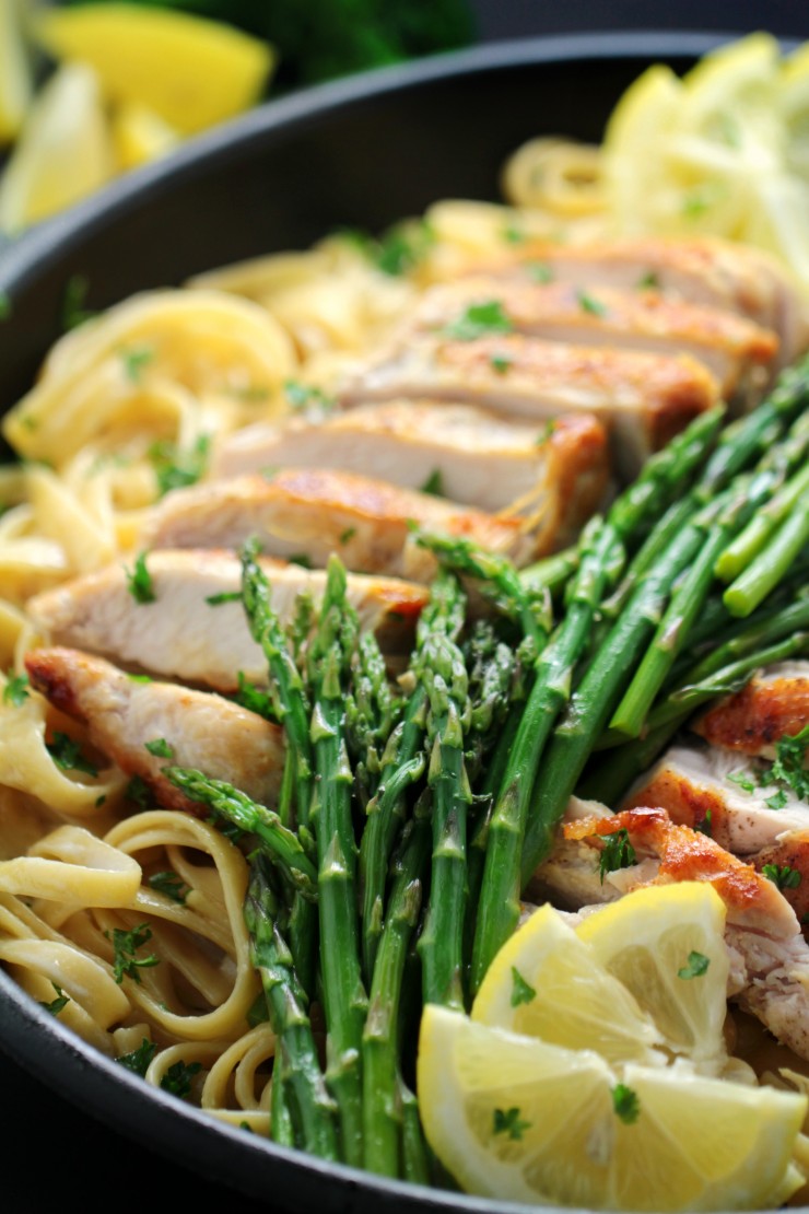 The Perfect Lemon Chicken & Asparagus Pasta An Easy OnePot Dinner