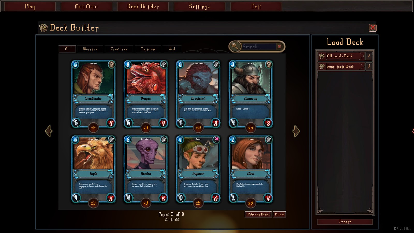 New Games ARTHA EPIC CARD BATTLE GAME (PC) PvP Epic Card Battle