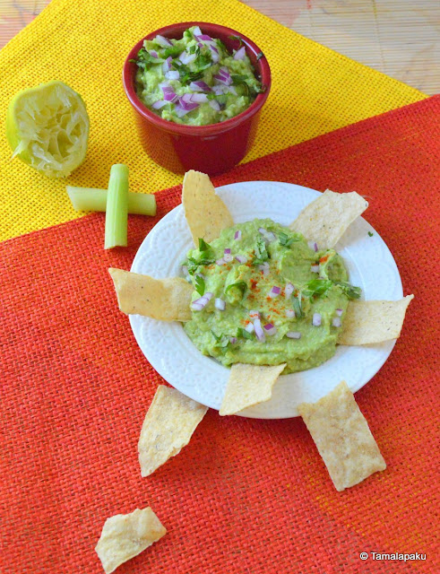 Celery Avocado Guacamole