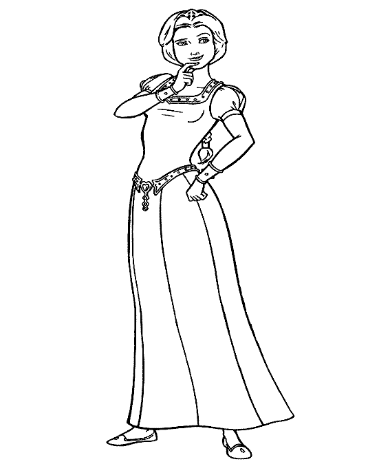 4 Free Princess Fiona Shrek Coloring Pages 4 Free Princess Fiona Shrek Coloring Pages