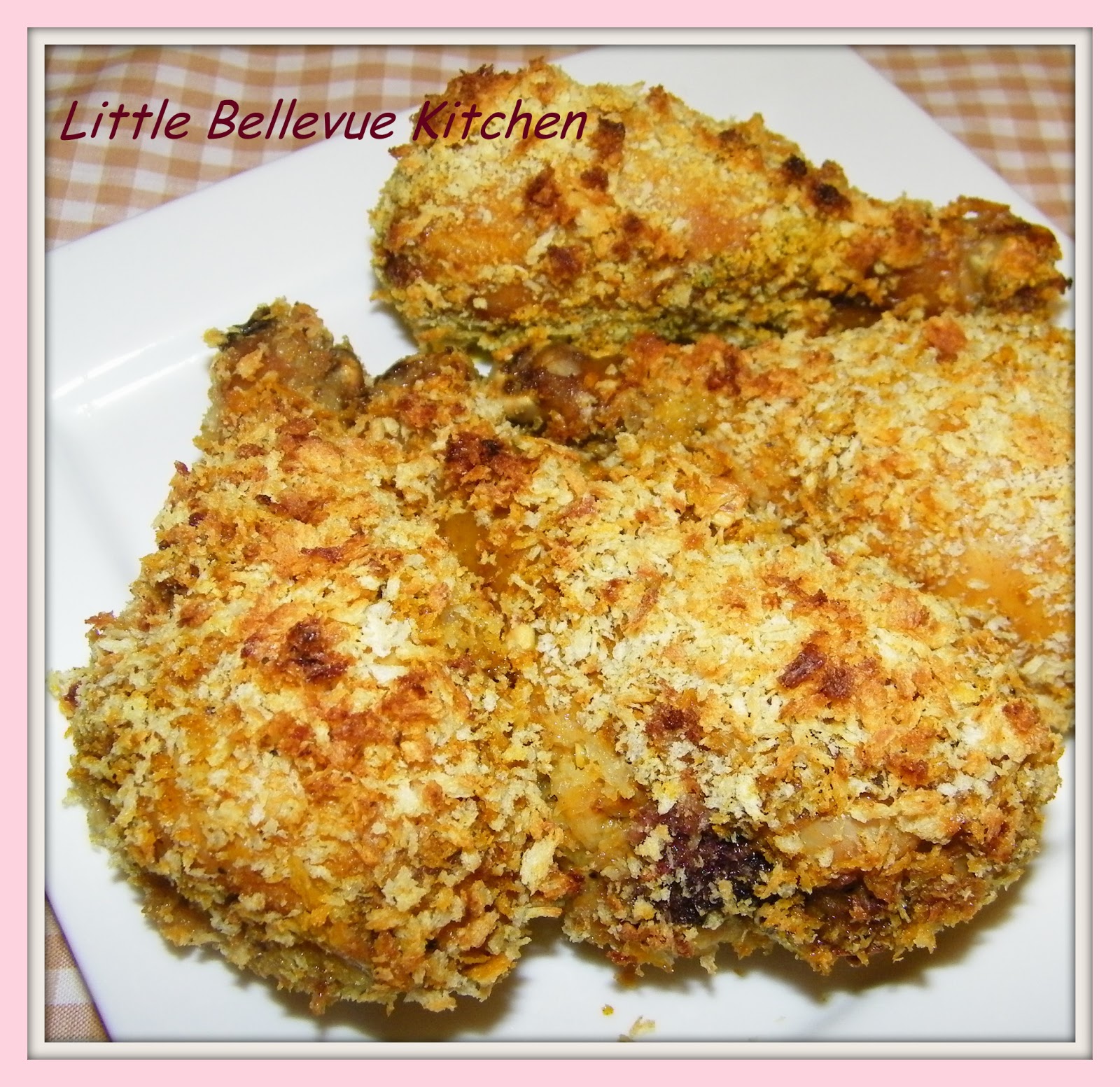 Little Bellevue Kitchen Spicy Baked Breaded Chicken Drumsticks