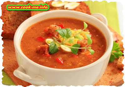 Peasant soup with paprika Peasant soup with paprika