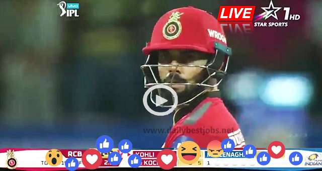 RCB vs MI Live Streaming IPL Today's Cricket Match